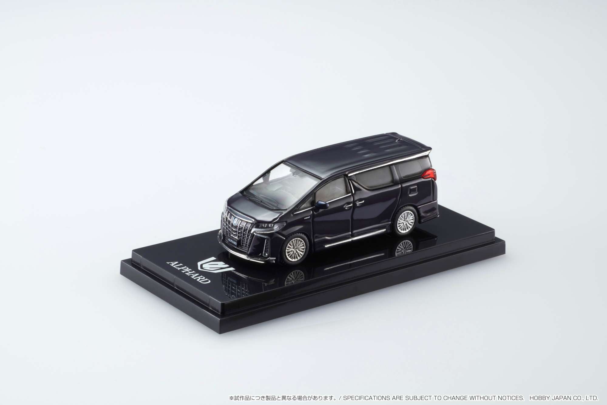 ALPHARD ミニカー ホワイト/ブラック 1/64 Toyota ALPHARD Z WHITE Diecast Scale Model Car