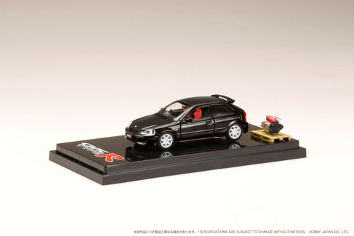 Hobby Japan HJ642016BK Honda CIVIC TYPE R (GF-EK9) with Engine Display Model  STARLIGHT BLACK PEARL