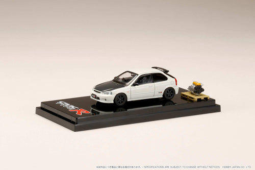 Hobby Japan HJ642016EW Honda CIVIC Type R (EK9) with Engine Display Model Customized Version  Championship White